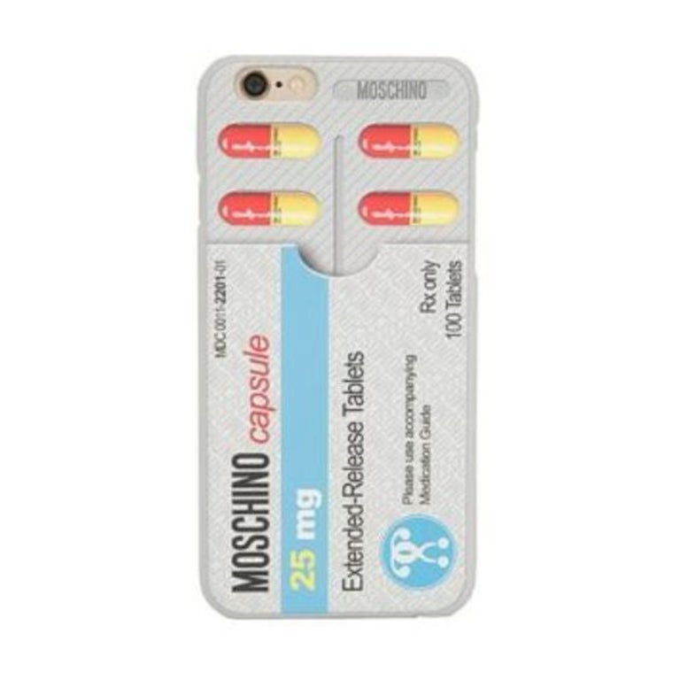 SS17 Moschino Couture Jeremy Scott Pills Case for Iphone 6 / 6S Justsaymoschino For Sale