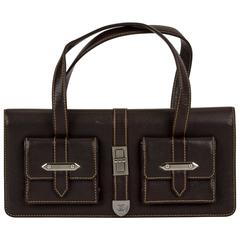 Chanel Dark-Brown Caviar Handbag 10