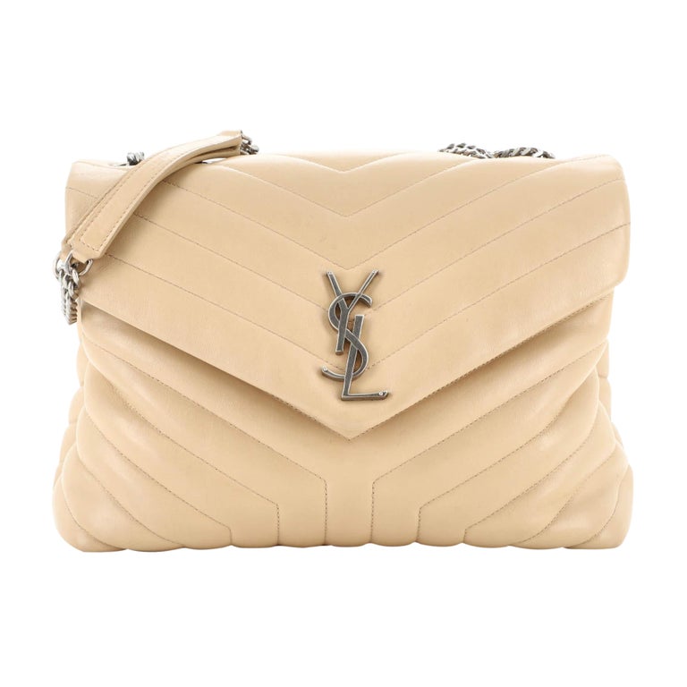 Saint Laurent LouLou Shoulder Bag Matelasse Chevron Leather Medium For