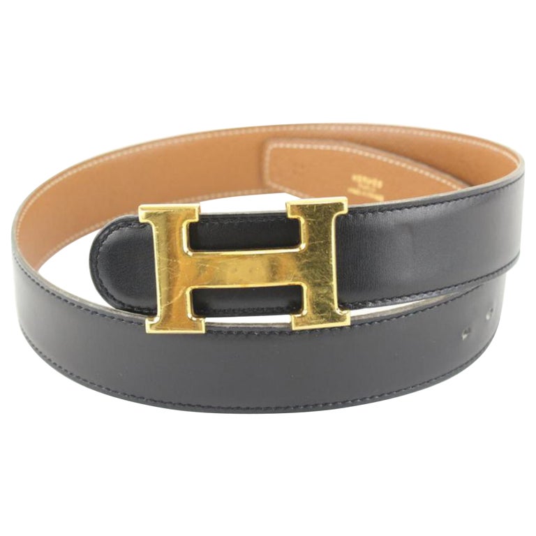 Hermès Black x Brown 32mm Reversible H Logo Belt Kit 84h615s For Sale at  1stDibs | brown code number, cintura hermes uomo, cintura hermes