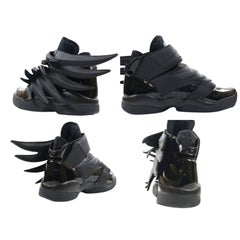 Adidas Jeremy Scott Wings 3.0 Black Dark Knight Batman Shoes Womens SZ 5 NWB