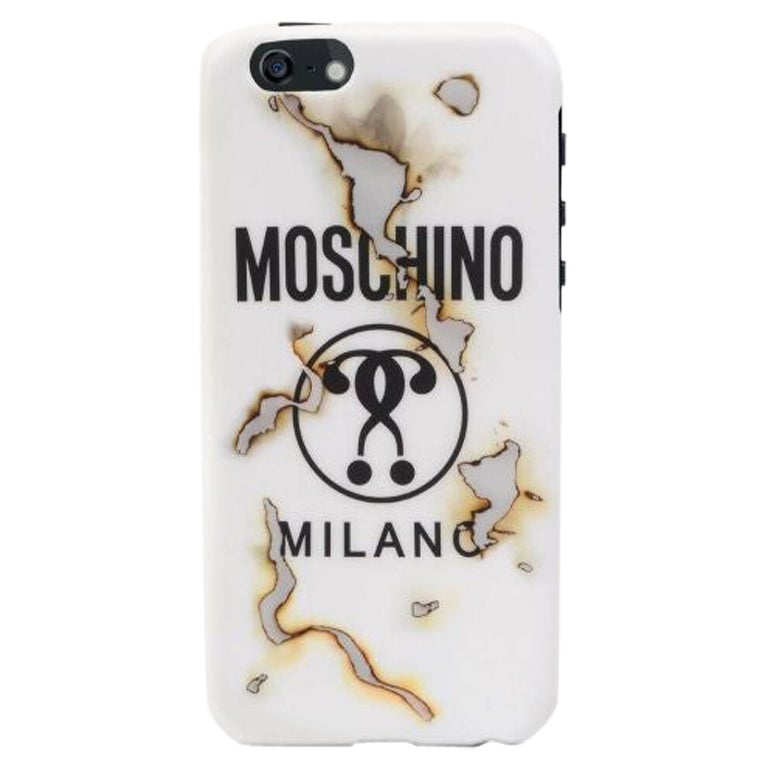 FW16 Moschino Jeremy Scott Burnt Effect Smoke Fashion Case for Iphone 6 / 6S For Sale