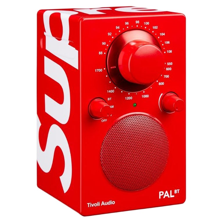 Supreme /Tivoli Pal BT Audio-Spiegelleuchter, glänzend rot im Angebot