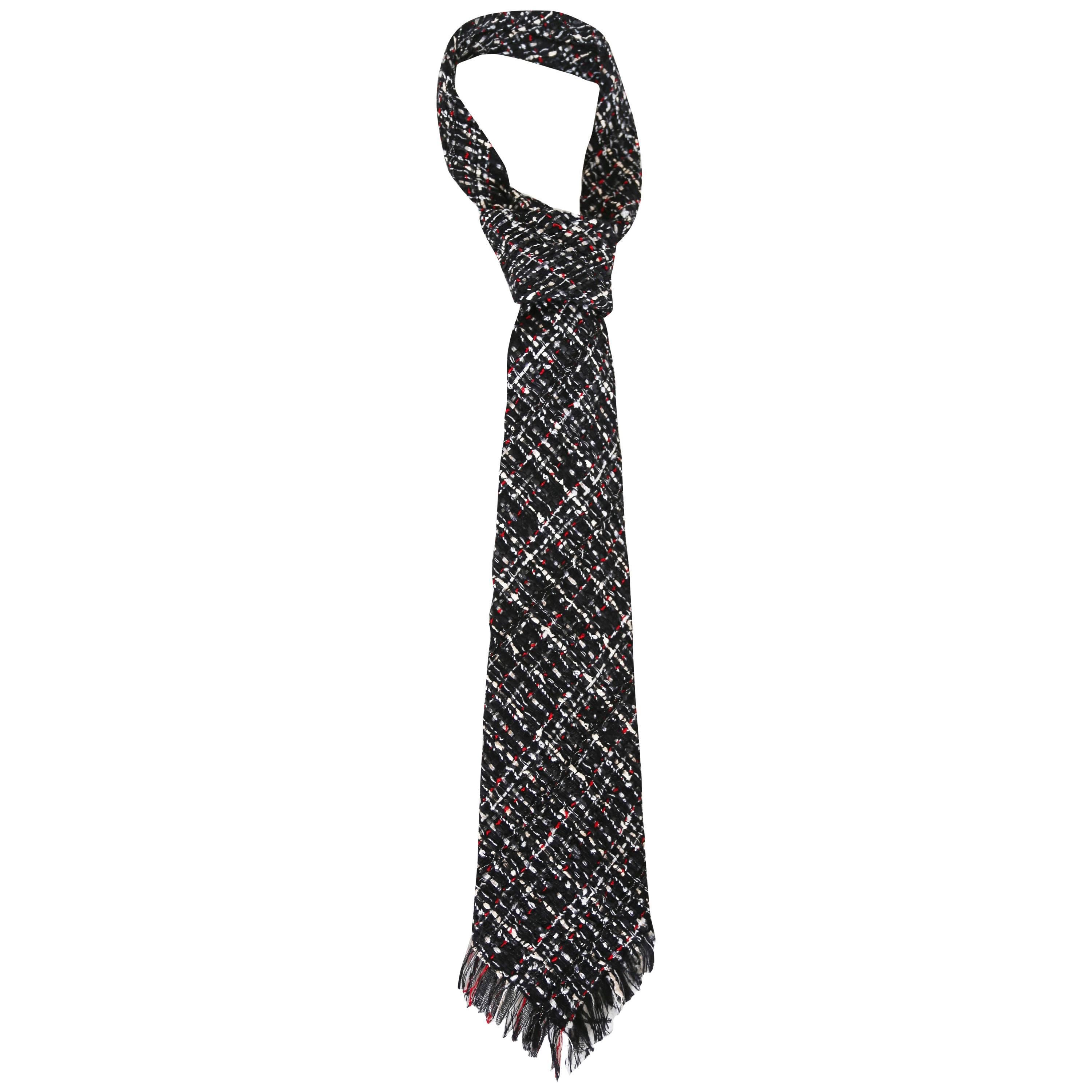 Chanel extra long fantasy tweed tie, c. 2005