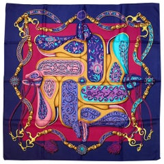 Hermes Vintage Festivals Silk Scarf c1990s