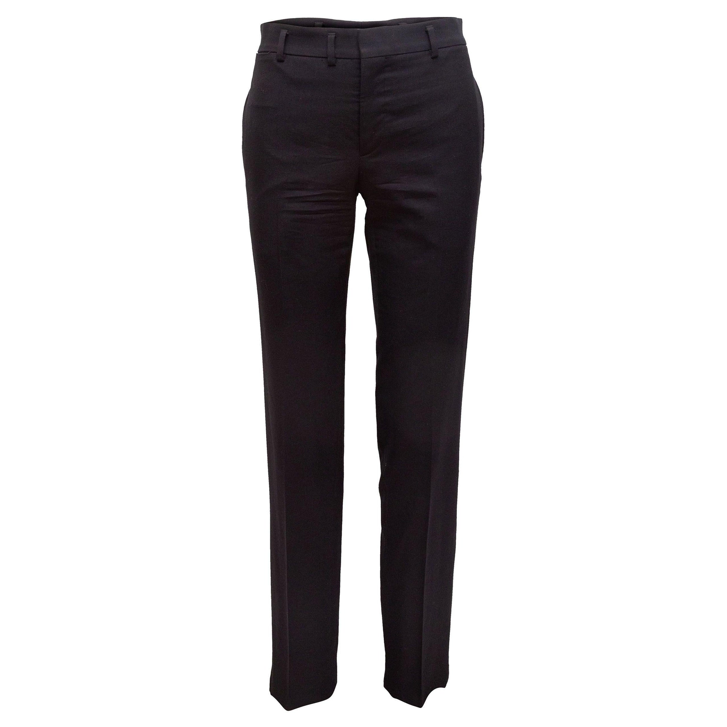 Saint Laurent Black Virgin Wool Trousers