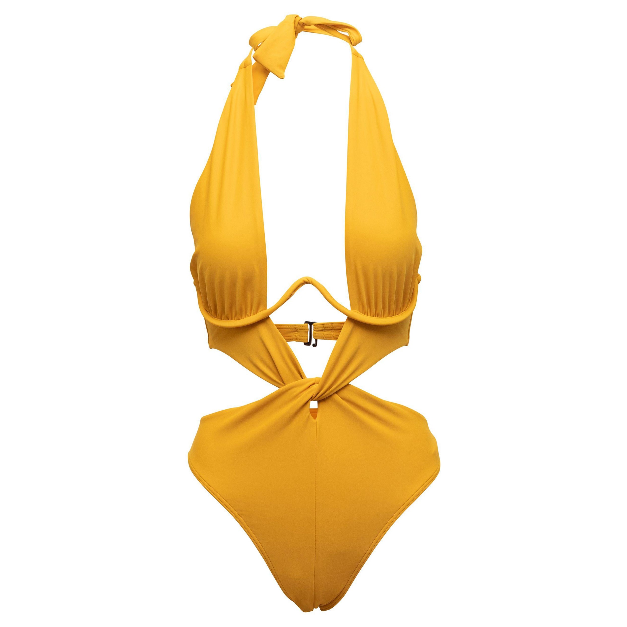 Louis Vuitton Size 36 Small Yellow Monogram Bikini 4lz822s