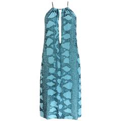 Gucci by Tom Ford beaded python print shift dress, SS 2000 12