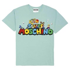 Moschino Couture Jeremy Scott Super Mario Team Nintendo Green T-Shirt Unisex