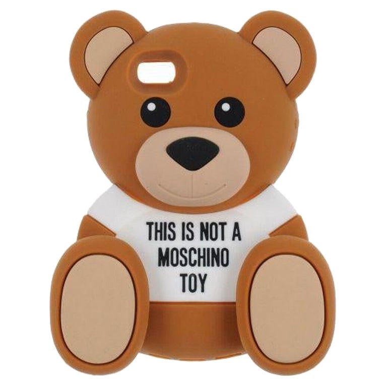 Moschino Couture Jeremy Scott Teddy Bear this is Not a Toy Case 4 iPhone 5 5S 5C For Sale