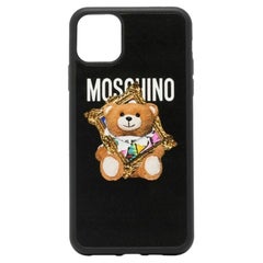 Vintage SS20 Moschino Couture Jeremy Scott Teddy Bear in Frame Case for Iphone X / XS