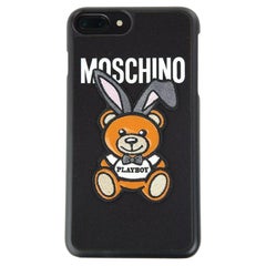 Étui pour iPhone 6/7 Plus Moschino Couture Jeremy Scott Playboy Teddy Bear Bunny Case SS18