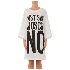 SS17 Moschino Couture x Jeremy Scott JustSayMoschino Short Jersey Dress XXS