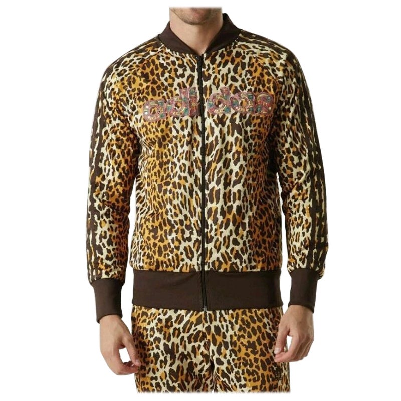 Adidas Originals ObyO Jeremy Scott Leopard Shisha Track Jacket Top AC1899 For Sale