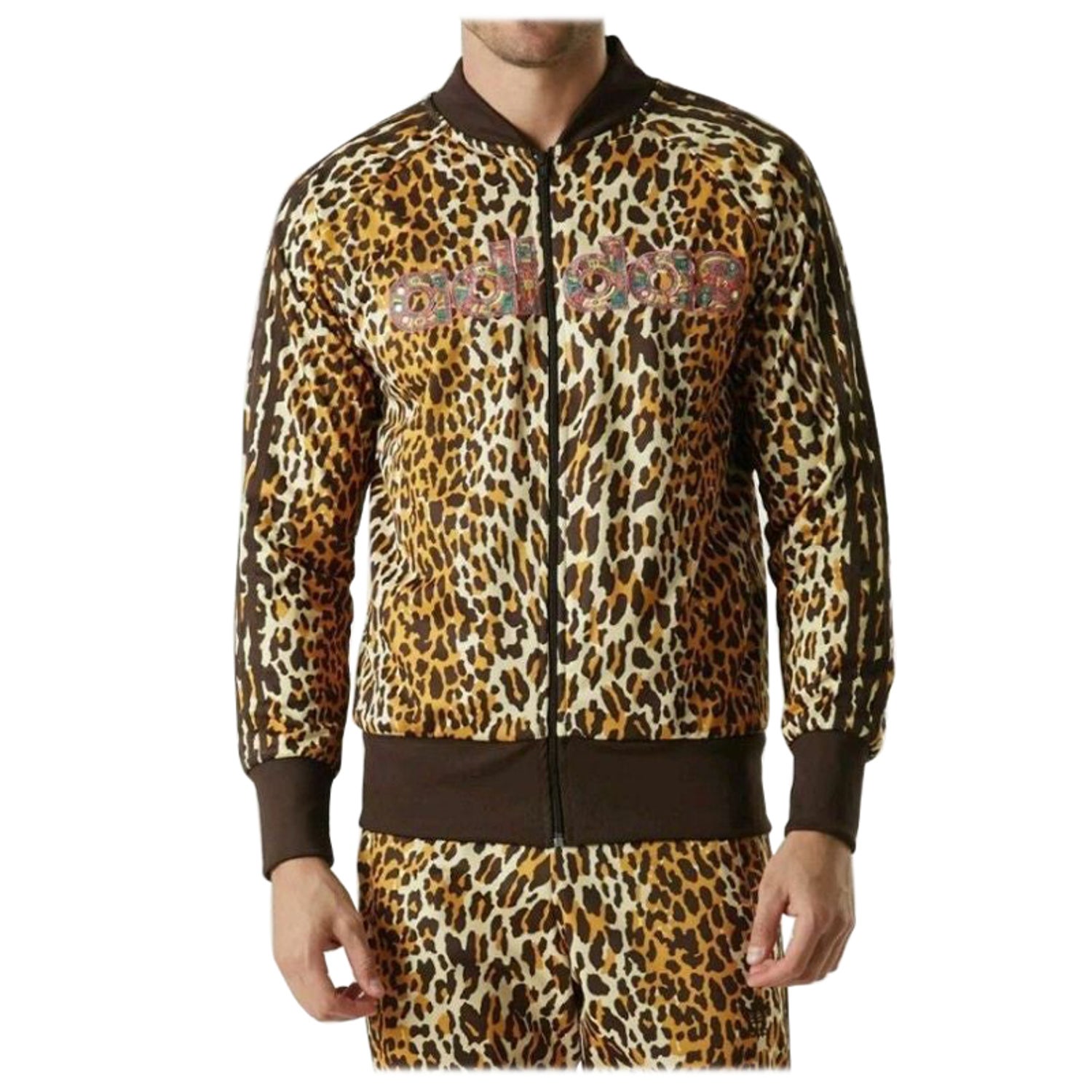 Adidas Originals ObyO Jeremy Scott Leopard Shisha Track Jacket Top AC1899  For Sale at 1stDibs