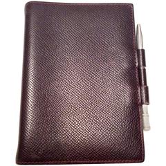 Hermes Agenda / Notebook with Sterling Silver Pen