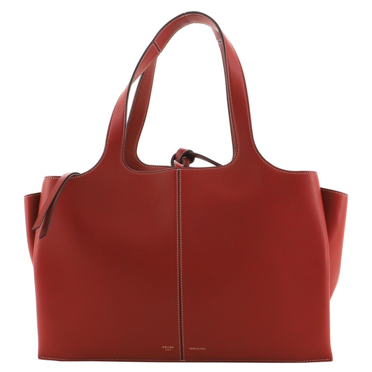 Celine TriFold Shoulder Bag Smooth Calfskin Small For Sale at 1stDibs