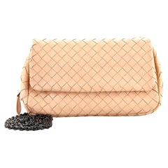 Bottega Veneta Expandable Chain Crossbody Bag Intrecciato Nappa Small