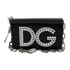 Dolce & Gabbana black leather DG GIRLS shoulder bag