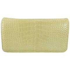 Manolo Blahnik Crocodile Clutch / Shoulder Bag