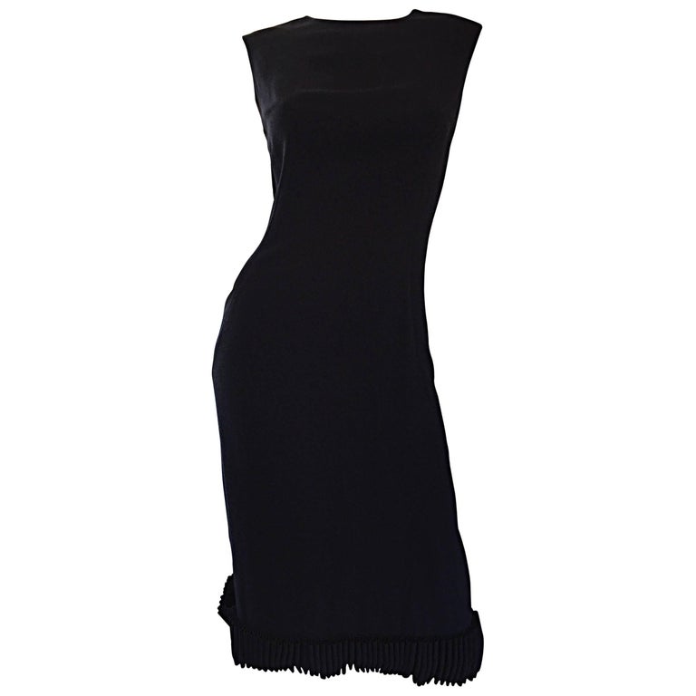 black 60s shift dress 60s mod Black car wash panel shift dress