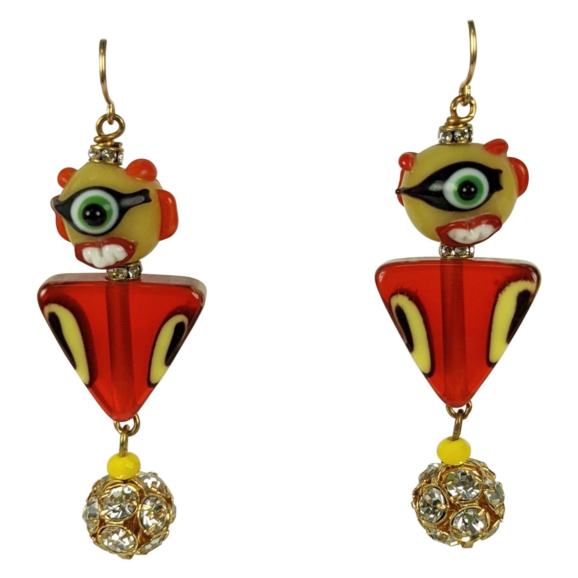 "Surreal Monsters" Earrings MWLC For Sale
