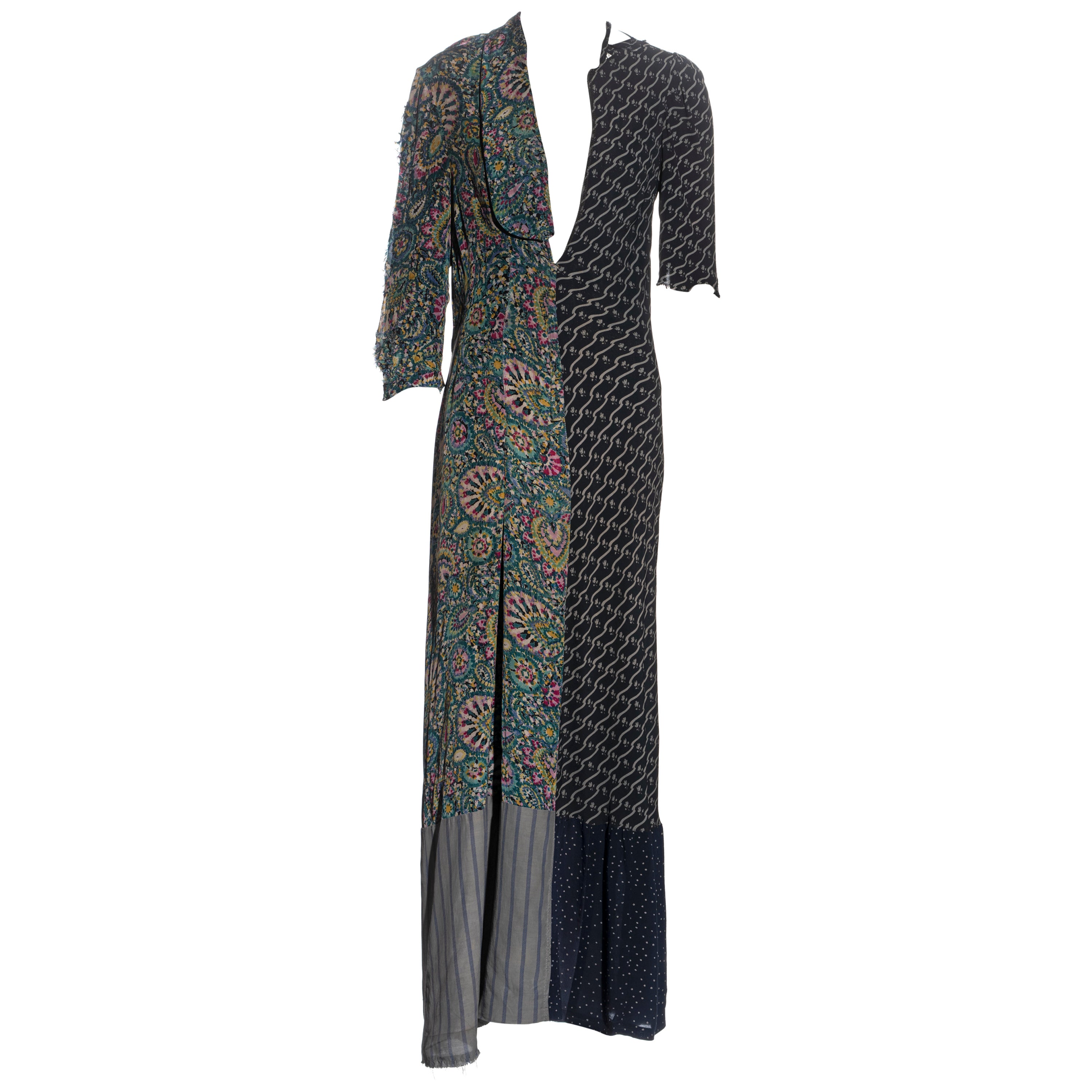 Kunsthandwerkliches Kleid von Martin Margiela aus wiederverwerteten Vintage-Kleidern, H/W 1993