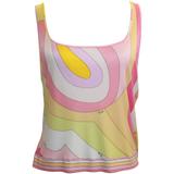 Emilio Pucci - Débardeur sans manches à rayures en jersey de soie rose et orange - 14