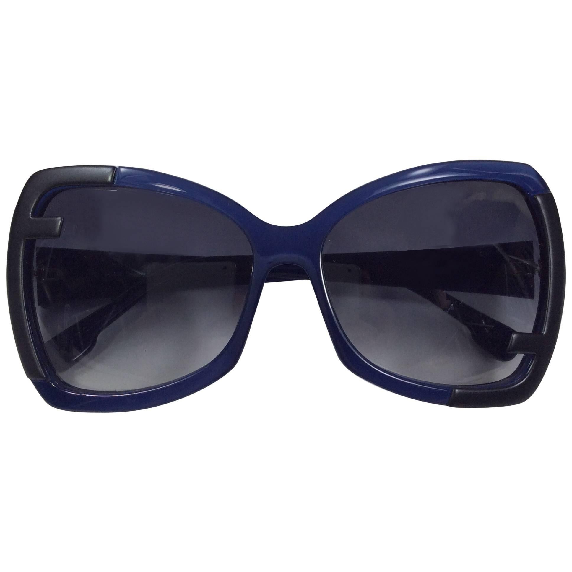 Fendi Blue Tinted Sunglasses For Sale