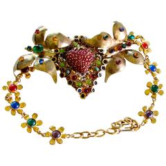 Stephanie Lake Design Berry + Butterfly Fairytale Necklace One-Of-A-Kind 12