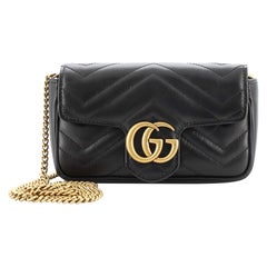 Gucci GG Marmont Flap Bag Matelasse Leather Super Mini