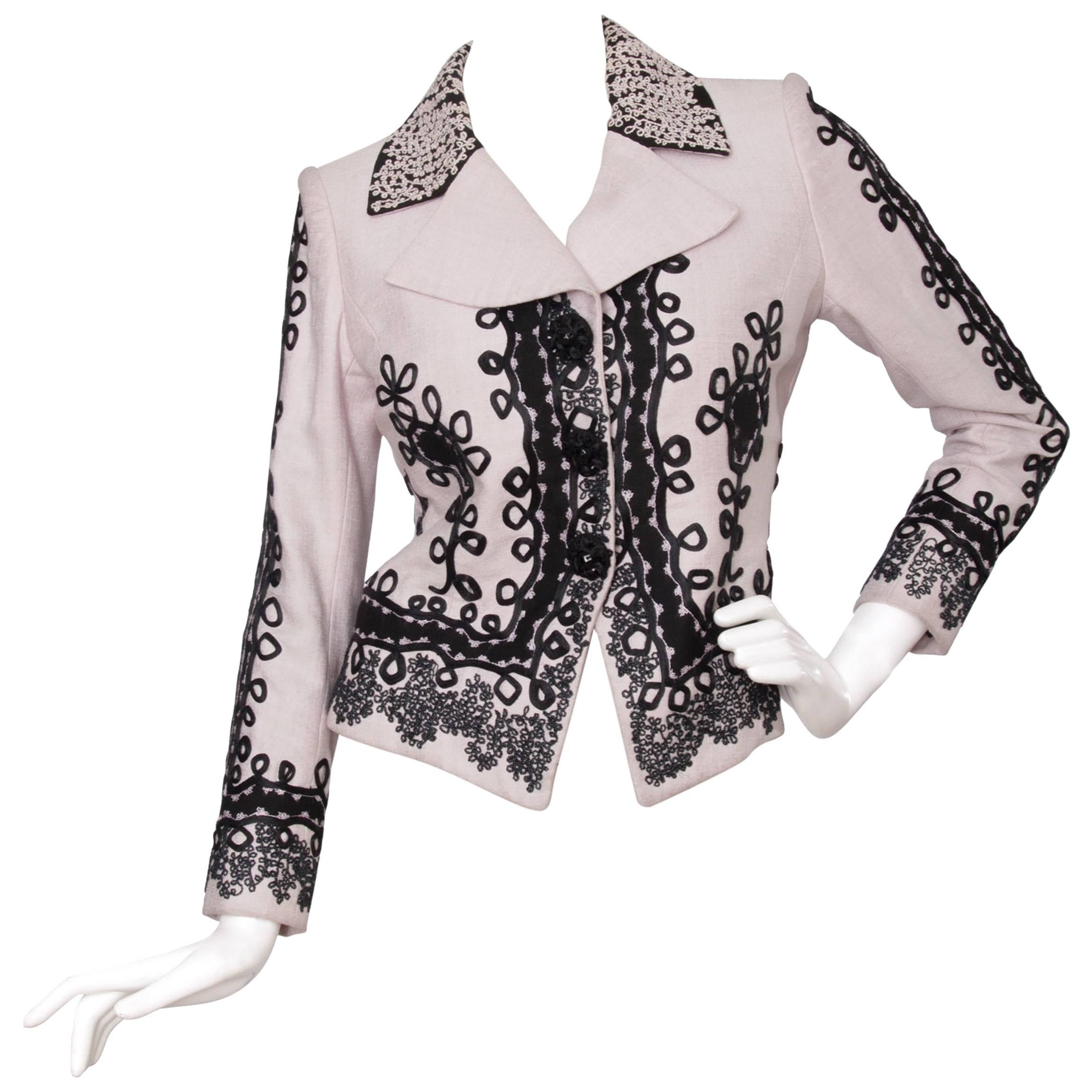 90er Christian Lacroix Lavendelfarbener Haute Couture Blazer in Lavendel