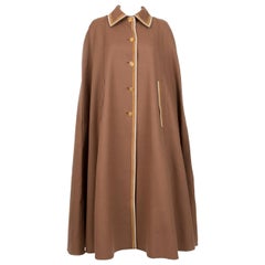 Manteau cape en laine Louis Feraud Nut 