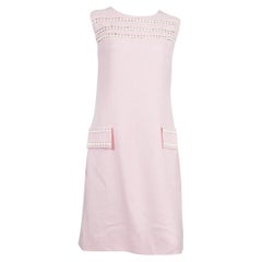 1960s Maggy Rouff Pink Silk Dress 
