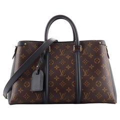 Louis Vuitton Soufflot Tote Monogram Canvas with Leather MM