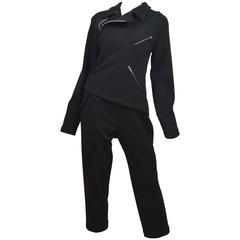 Comme Des Garcons 2014 AD Moto Asymmetrical Zip Track Suit