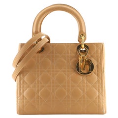 Christian Dior Lady Dior Bag Cannage Quilt Lambskin Medium