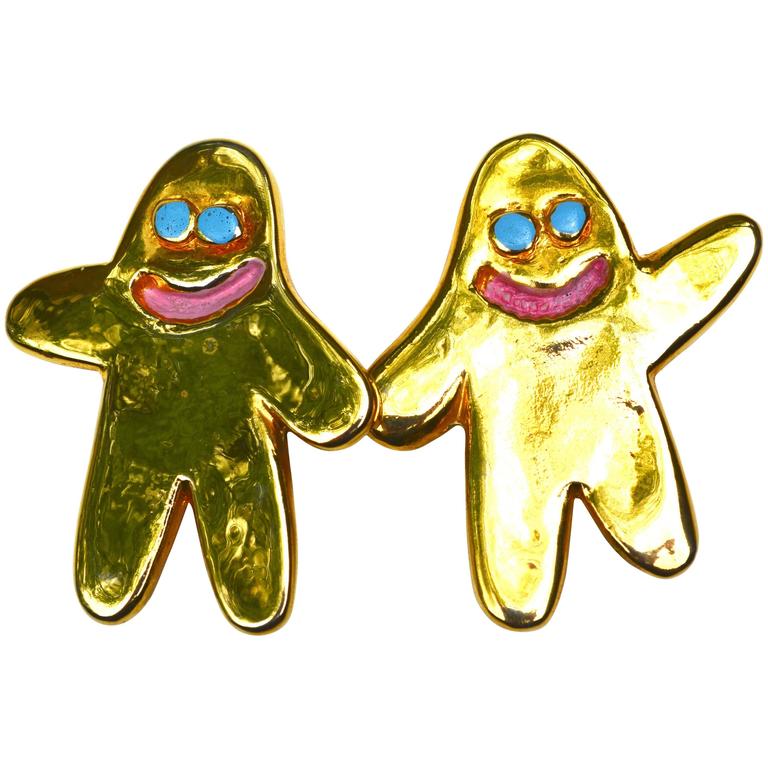 BillyBoy* 1987 Goon Earrings / Rare / Billy Boy For Sale at 1stDibs