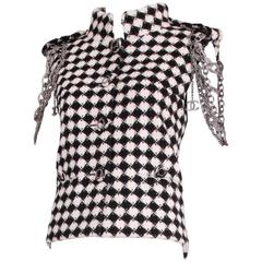 2011 A/H Chanel Post-Apocalyptic Collection Wool Vest w/Shoulder Chain