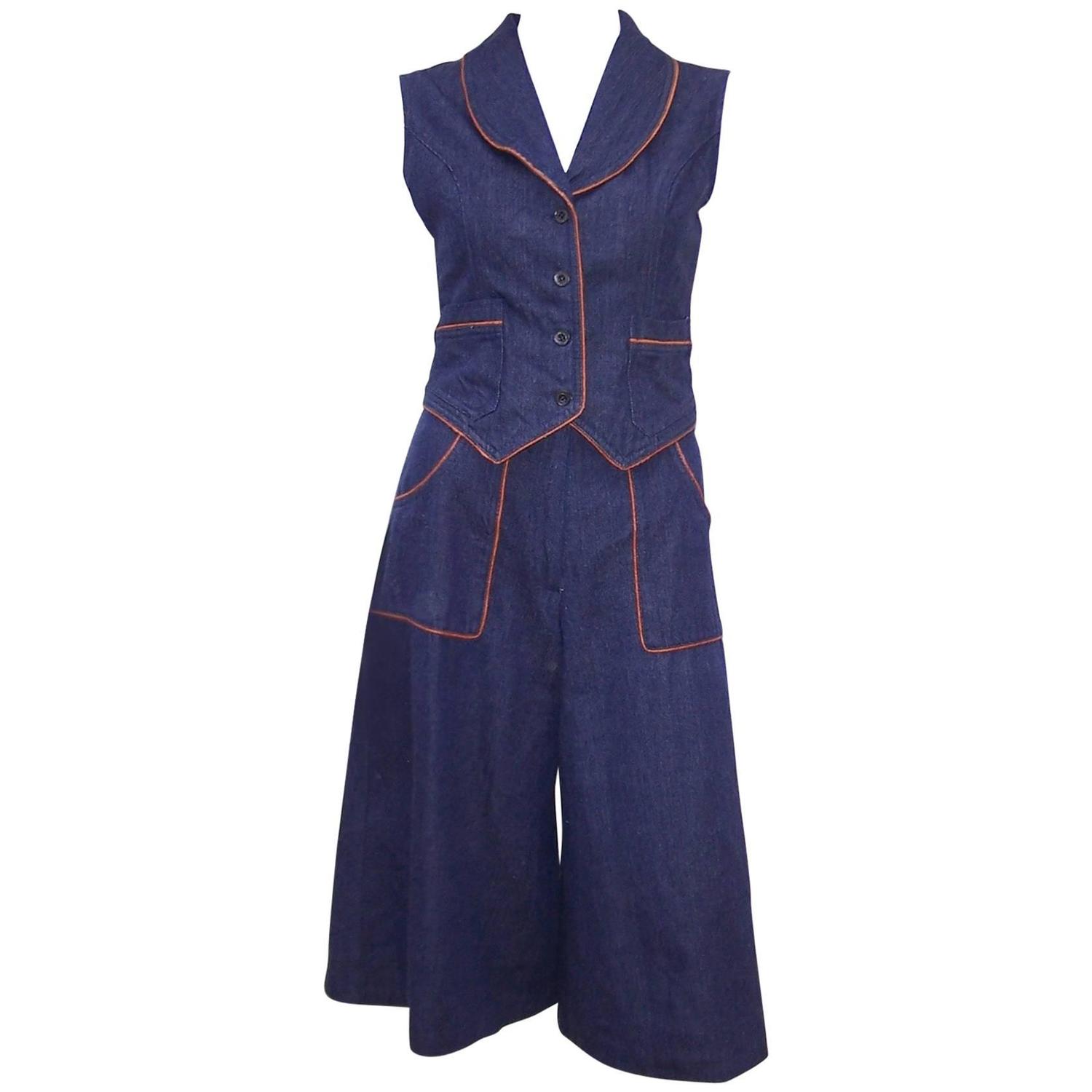 Pull On Denim Gaucho 68294