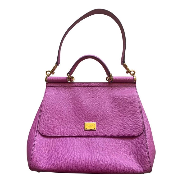 Dolce and Gabbana Pink Large Sicily bag handbag For Sale at 1stDibs