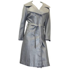 Vintage Late 60s Marquis of London Grey Trench Coat