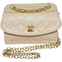 Chanel 1989-1991 Vintage Quilted Mini Flap Bag