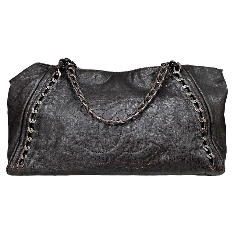 Chanel Vintage Brown Shoulder Bag at 1stDibs