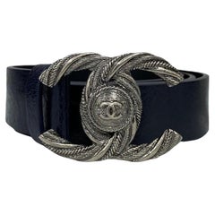 Chanel Gürtel Blaues Logo CC