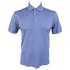 TOM FORD Size L Blue Pique POLO