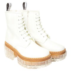 Stella McCartney Women's Emilie Logo-Embossed Faux-Leather Boots White