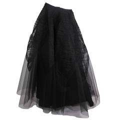 1940s Tule and Chantilly Lace Ball Skirt