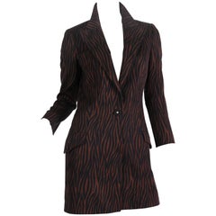 Vintage 1990s Versace Tiger Jacket Dress