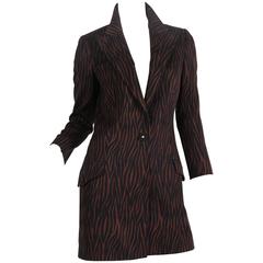 1990s Versace Tiger Jacket Dress 6